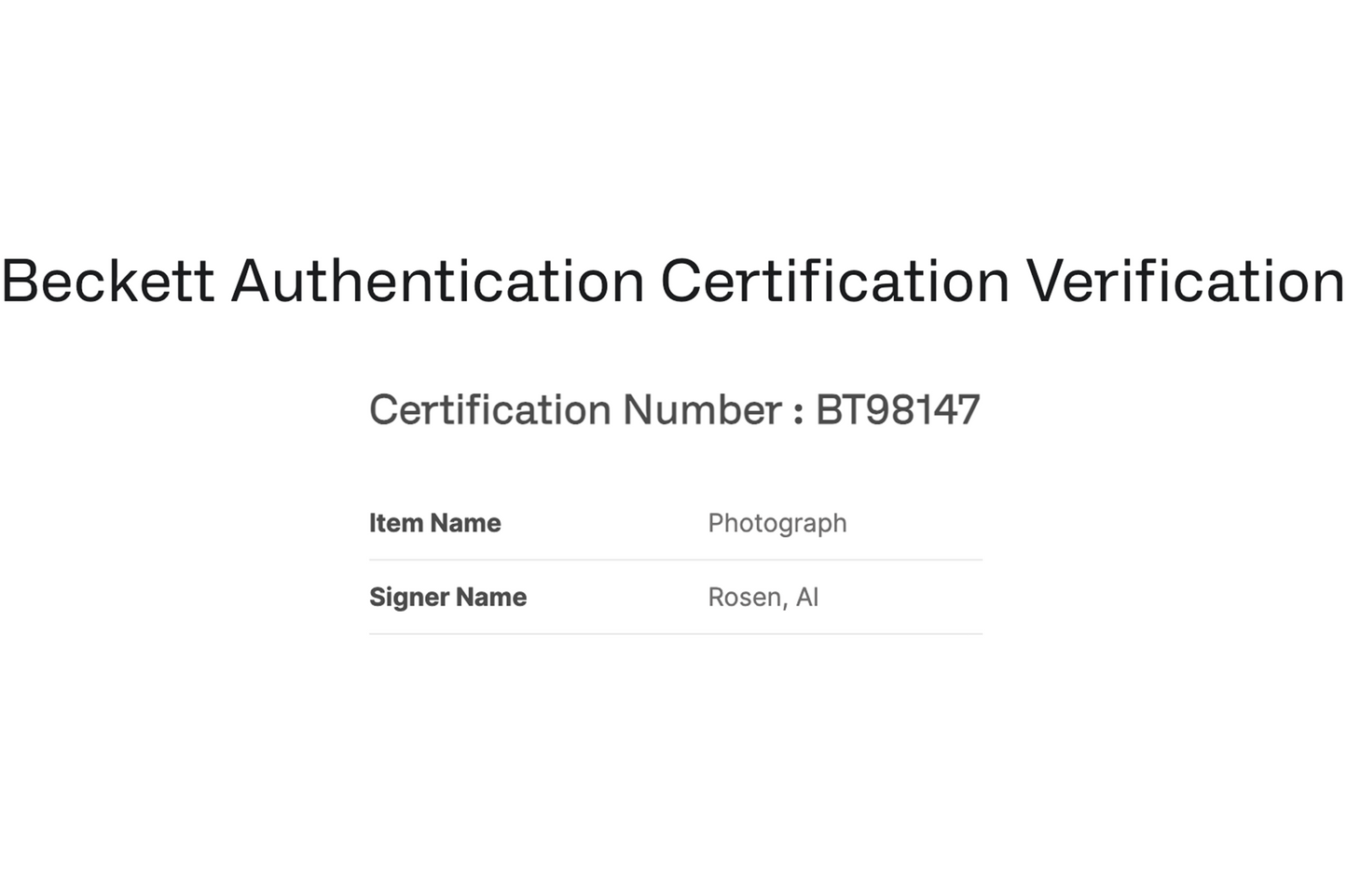 AL Rosen Autographed 8x10 Cleveland Indians Photo