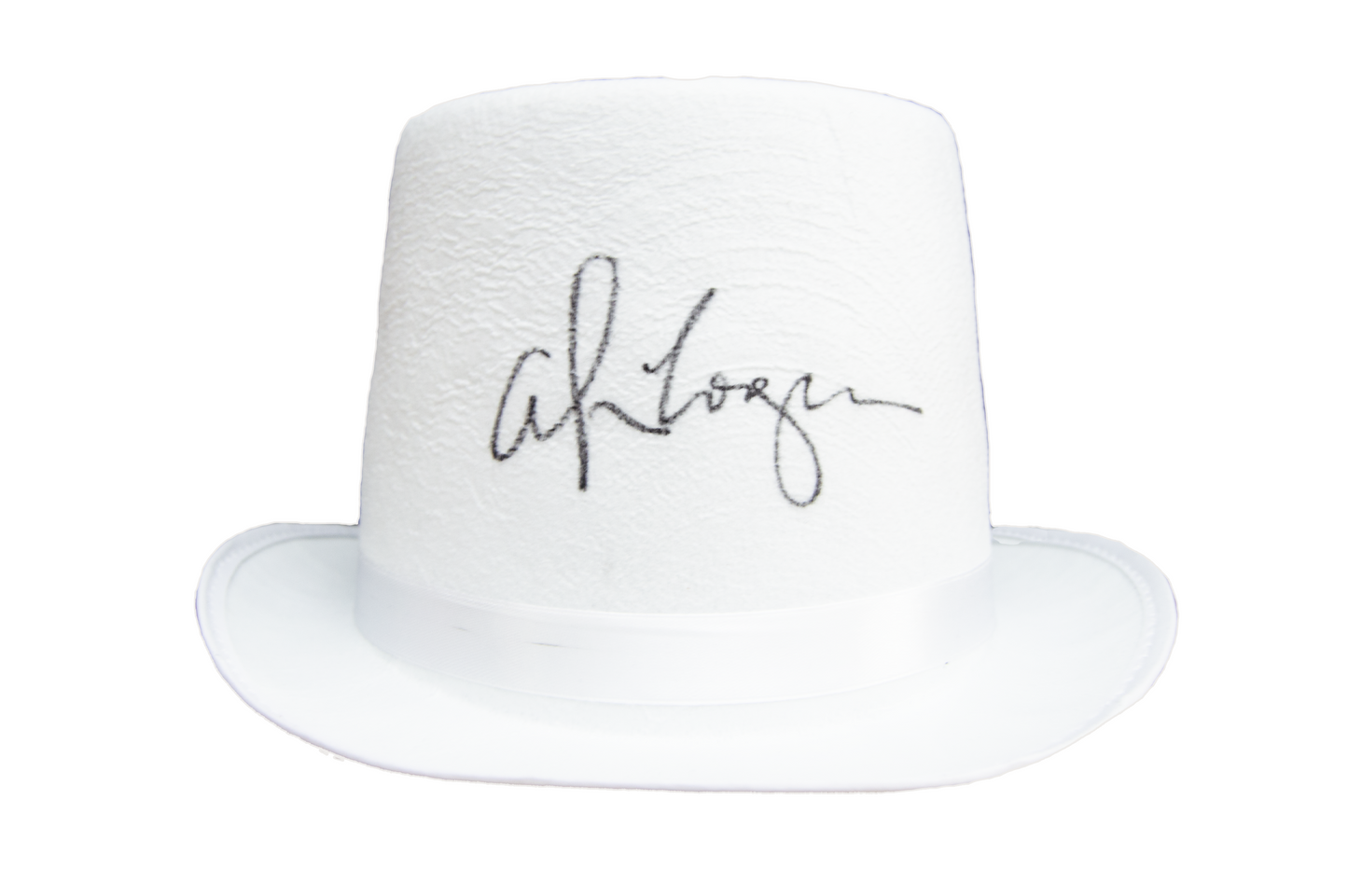 Alice Cooper Autographed White Top Hat