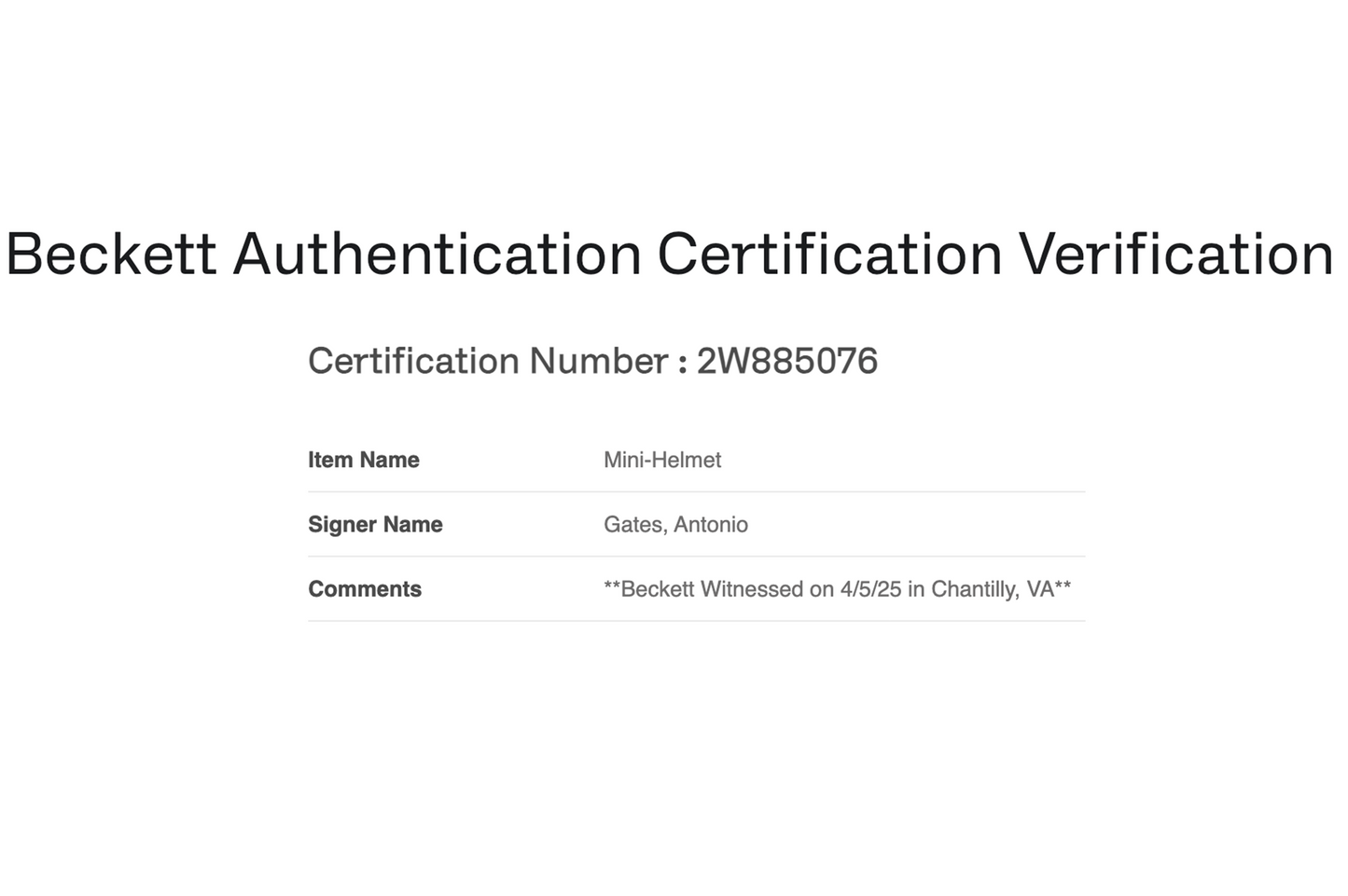 Antonio Gates Signed San Diego Chargers Mini Helmet