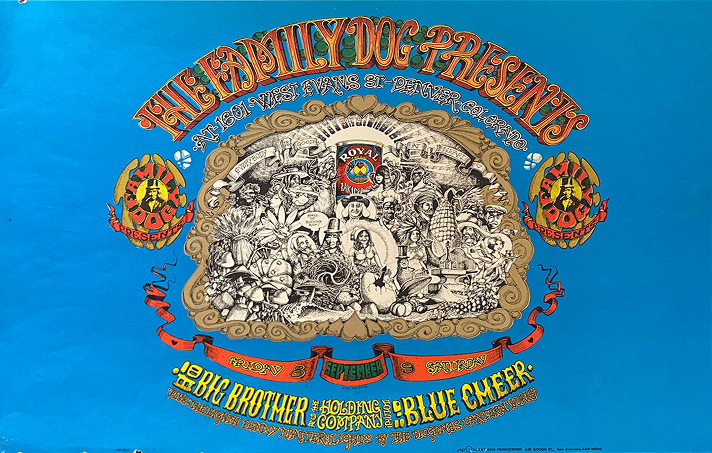 Big Brother & The Holding Company w/ Blue Cheer - Avalon Ballroom - 1967 (2nd Print)