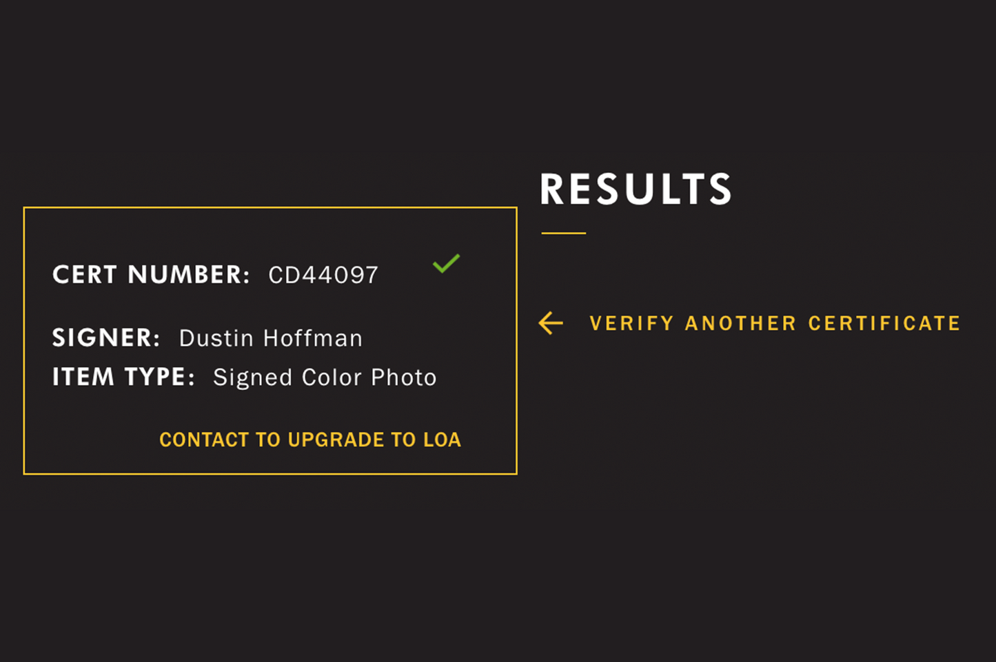 Dustin Hoffman Autographed 'Tootsie' 8x10 Photo