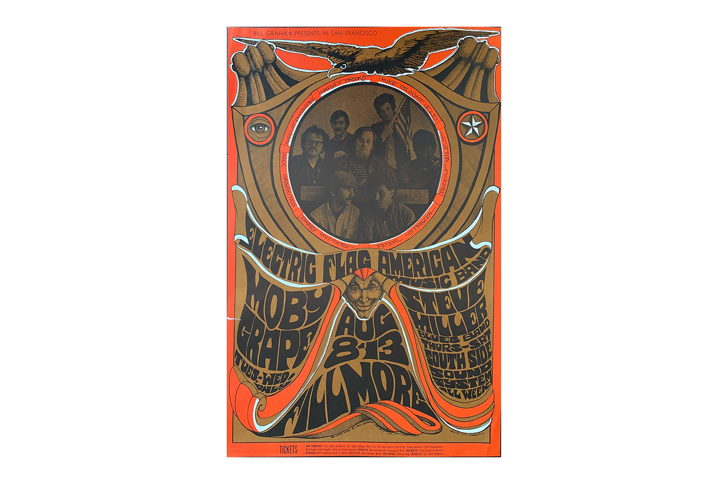Electric Flag w/ Moby Grape - Fillmore West - 1967 (1st Print)