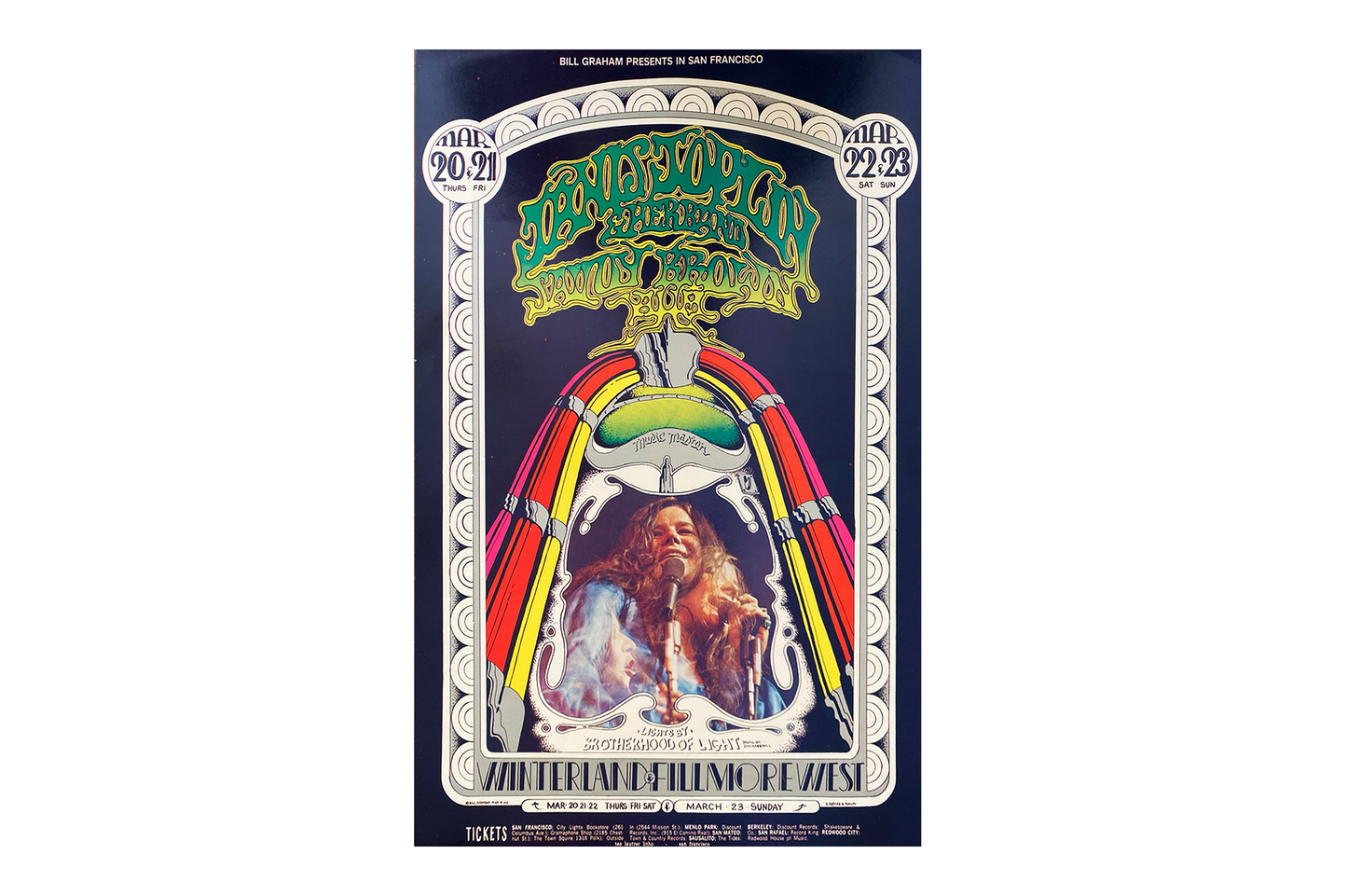 Janis Joplin & Her Band w/ Savoy Brown - Fillmore West - 1969 (2nd Print)