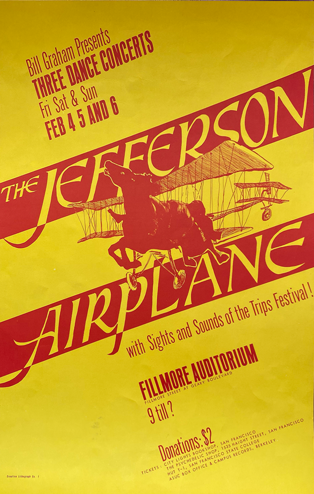 Jefferson Airplane - Fillmore West - 1966 (3rd Print)