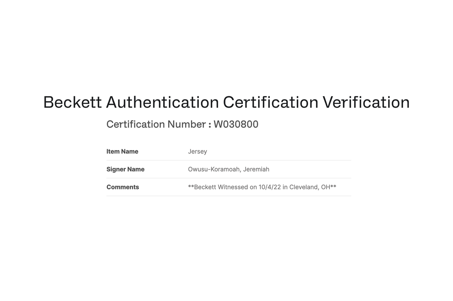 Jeremiah Owusu-Koramoah Autographed Brown Cleveland Custom Jersey