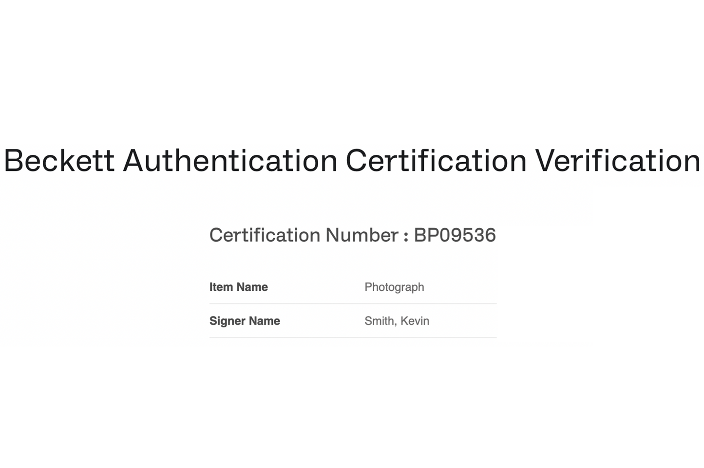 Kevin Smith Autographed 'Clerks' 8x10 Photo