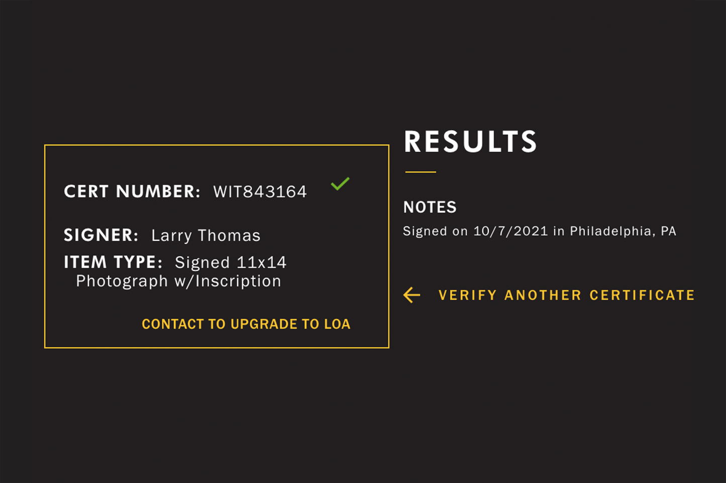 Larry Thomas Autographed 'Seinfeld' 11x14 Photo (No Soup For You!)