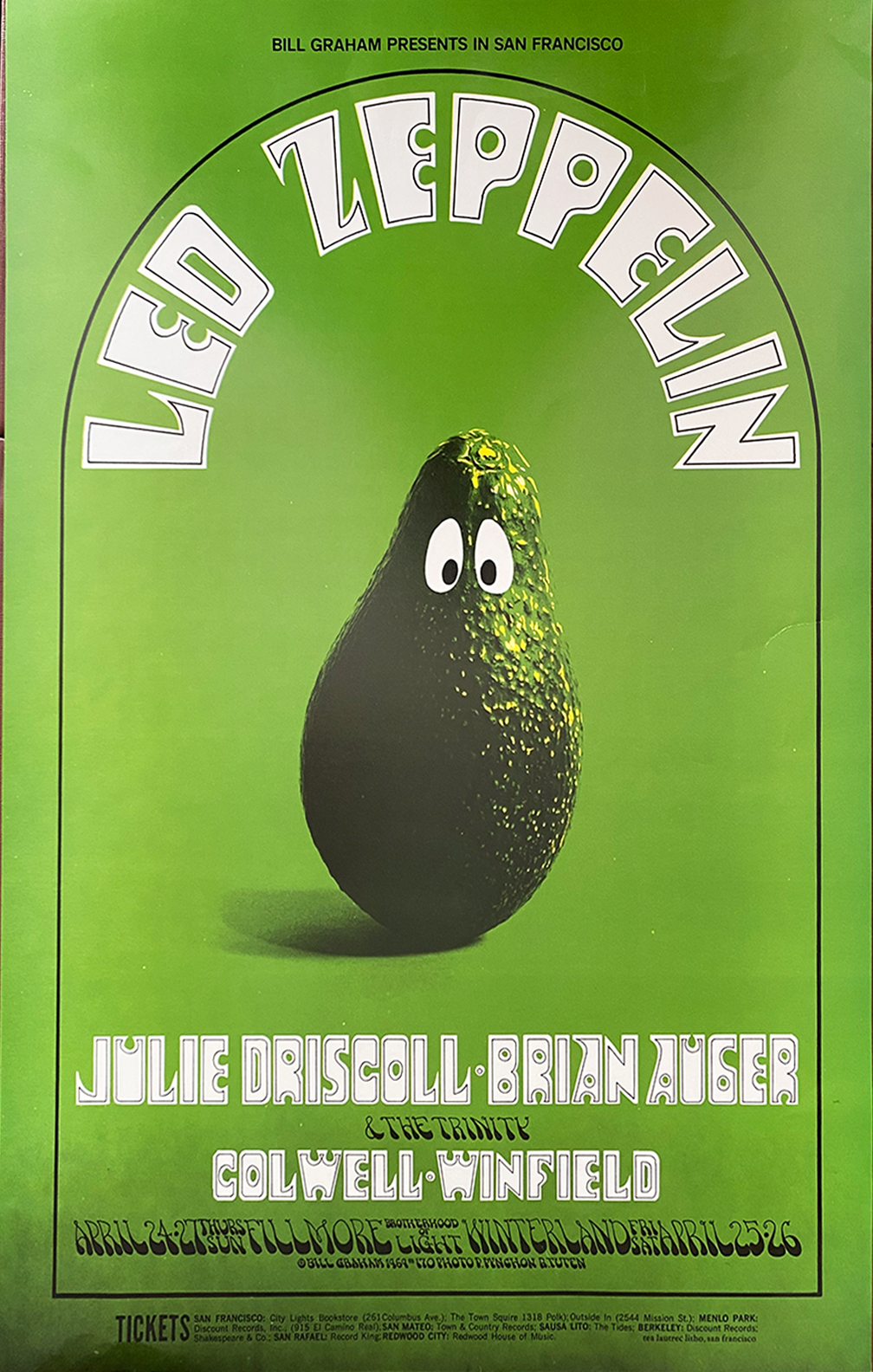 Led Zeppelin - Fillmore West - 1969 (2nd Print)