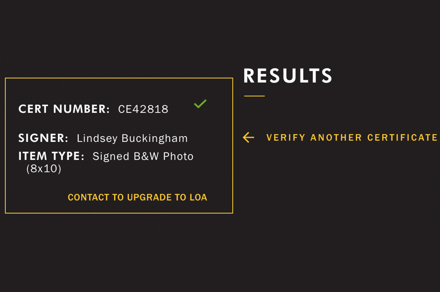 Lindsey Buckingham Autographed 8x10 Photo