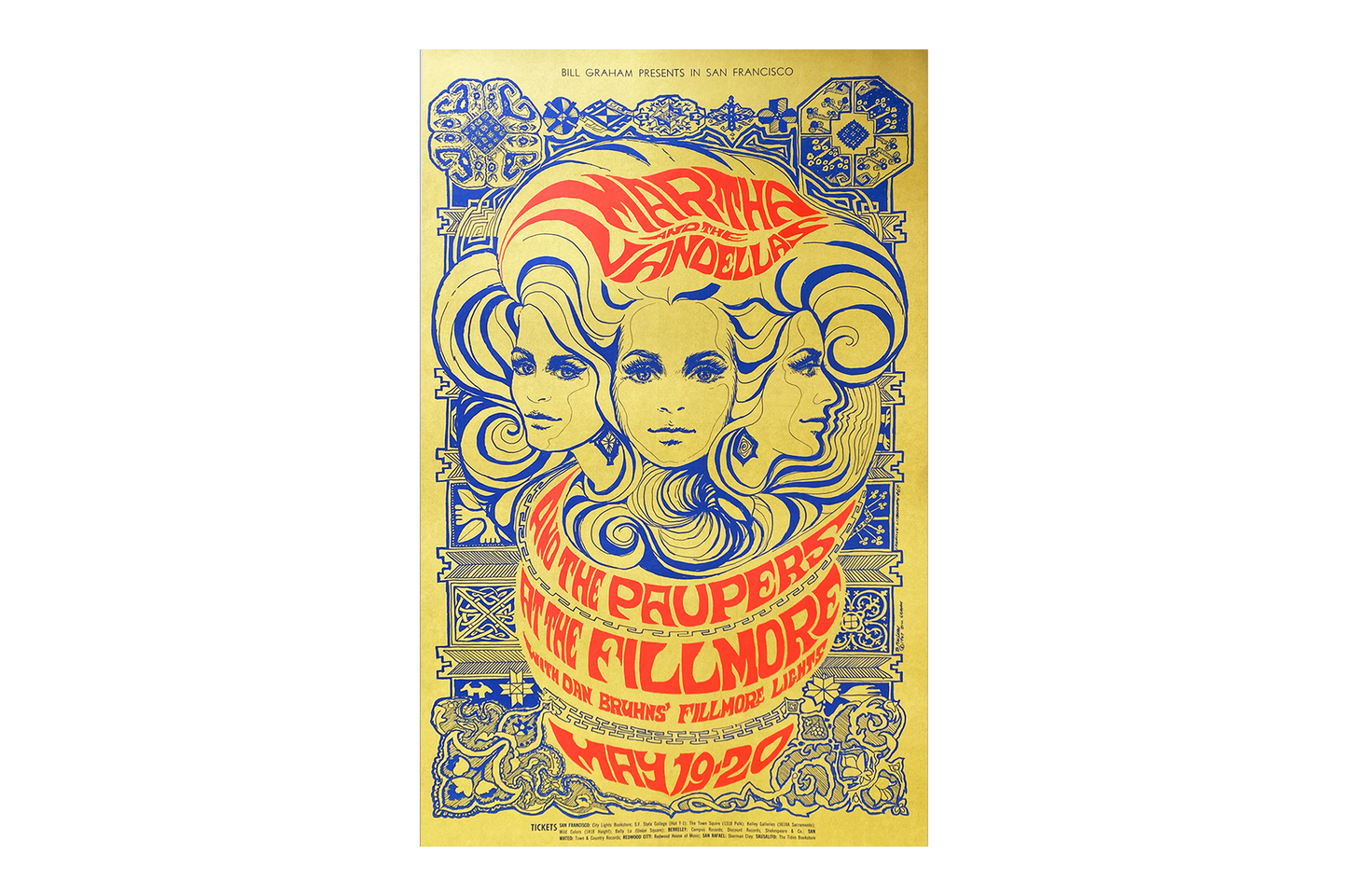 Martha & The Vandellas - Fillmore West - 1967 (1st Print)