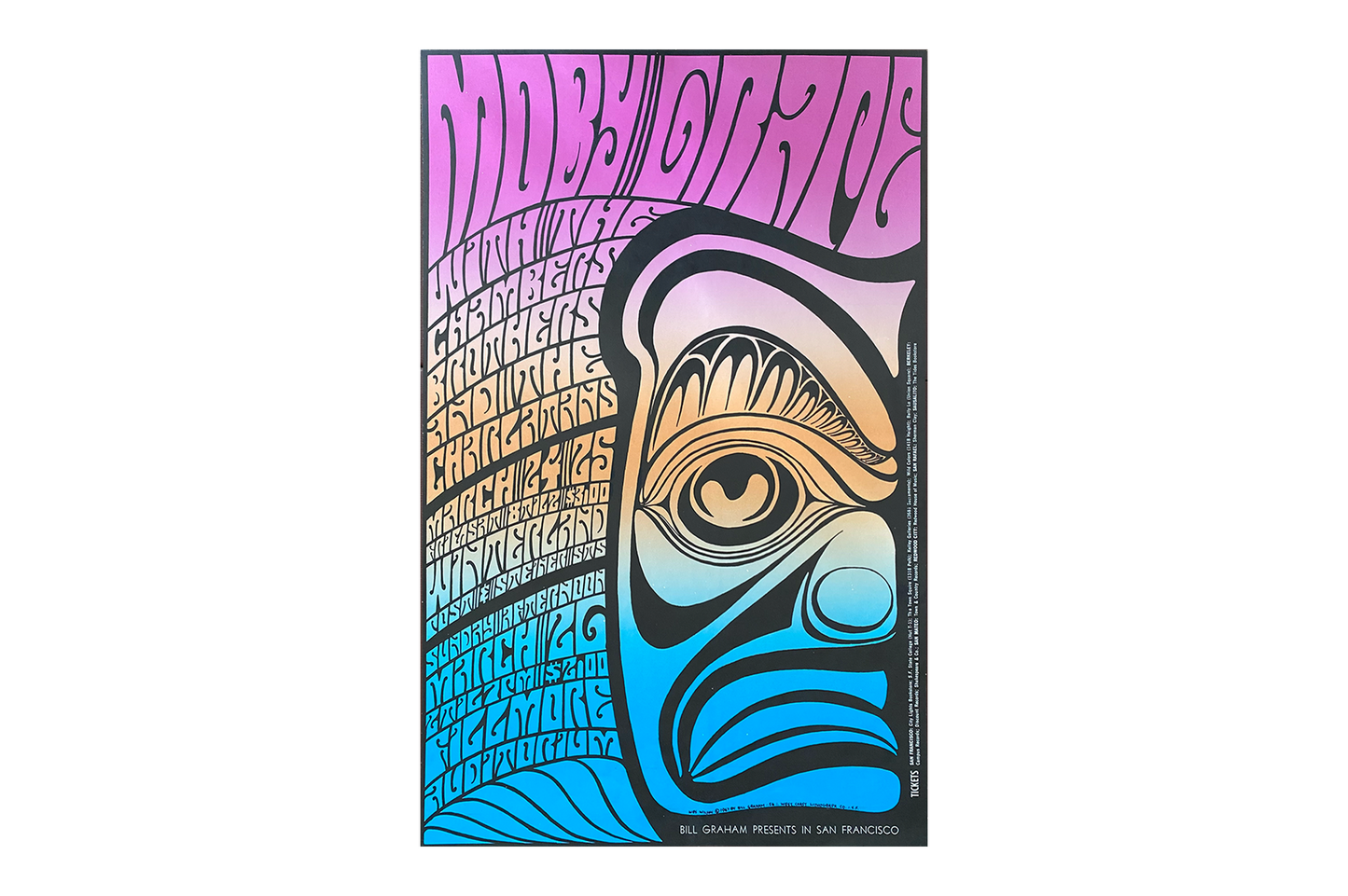 Moby Grape w/ Chambers Brothers - Fillmore West - 1967 (1st Print)