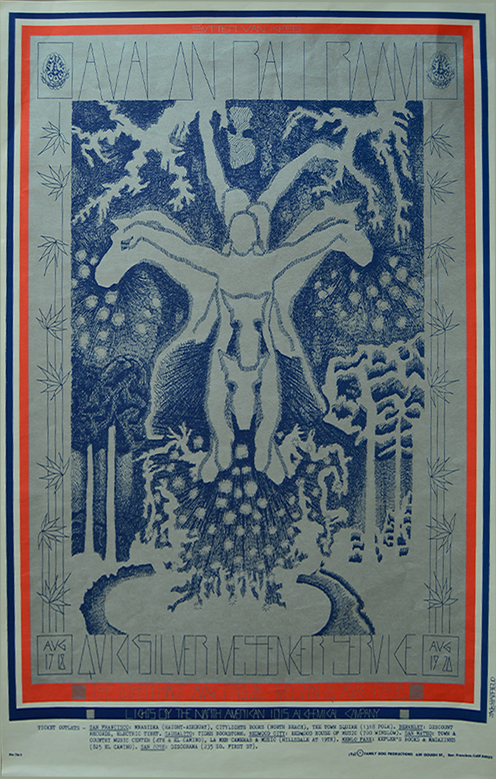Quicksilver Messenger Service - Avalon Ballroom - 1967 (1st Print)