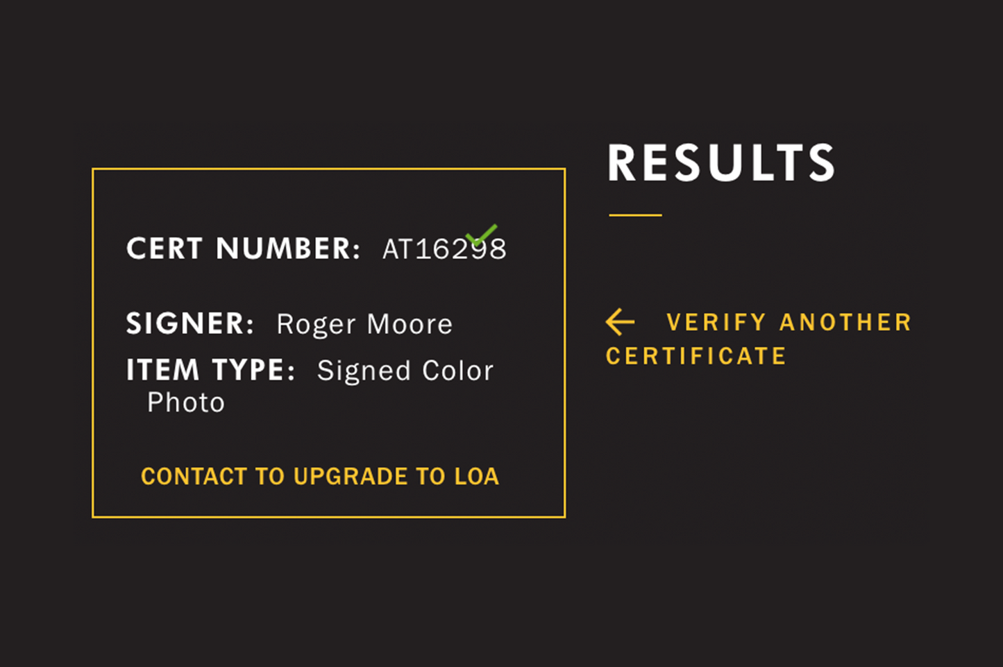 Roger Moore Autographed 'James Bond' Photo