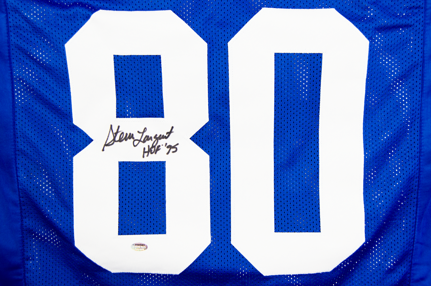 Steve Largent Autographed Custom Blue Seattle Jersey (HOF 95)