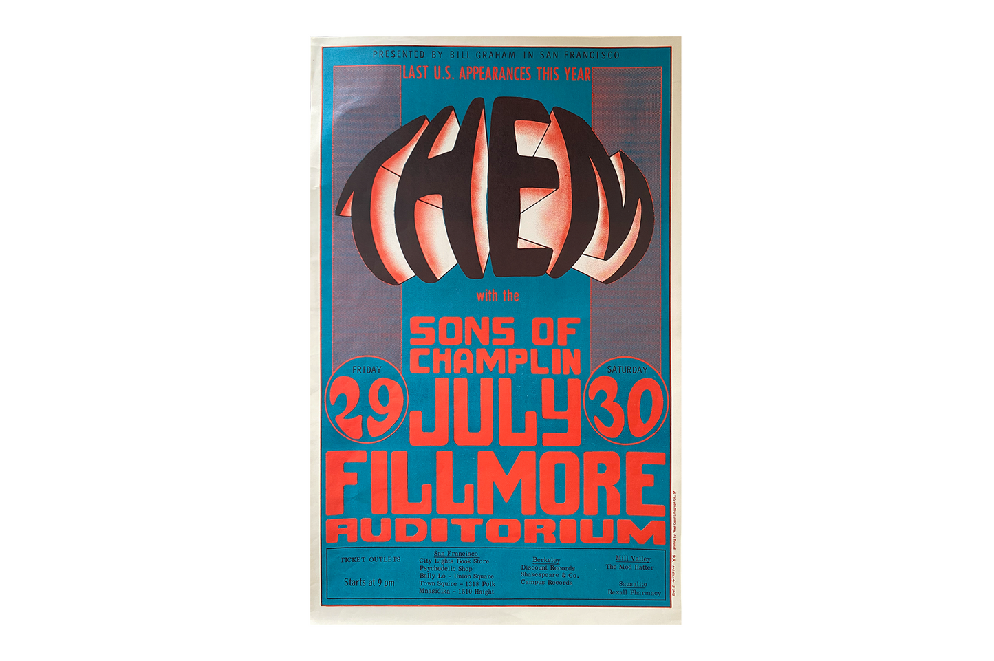 Them - Fillmore West - 1966 (2nd Print)