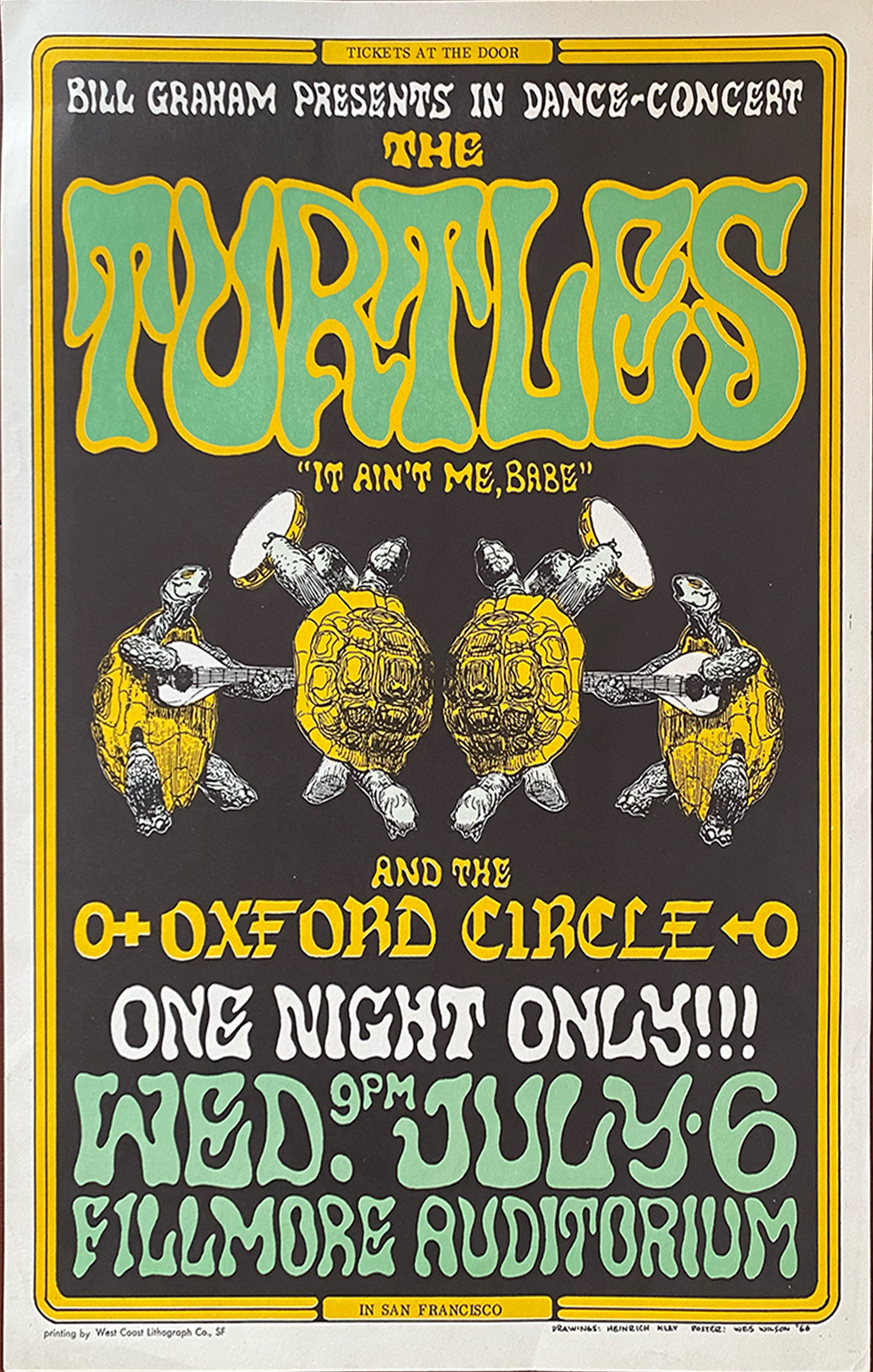 The Turtles - Fillmore West - 1966 (2nd Print)