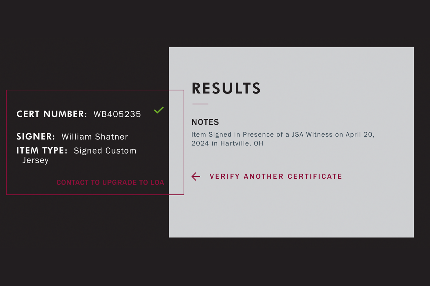 William Shatner Autographed 'Star Trek' Captain Kirk Shirt