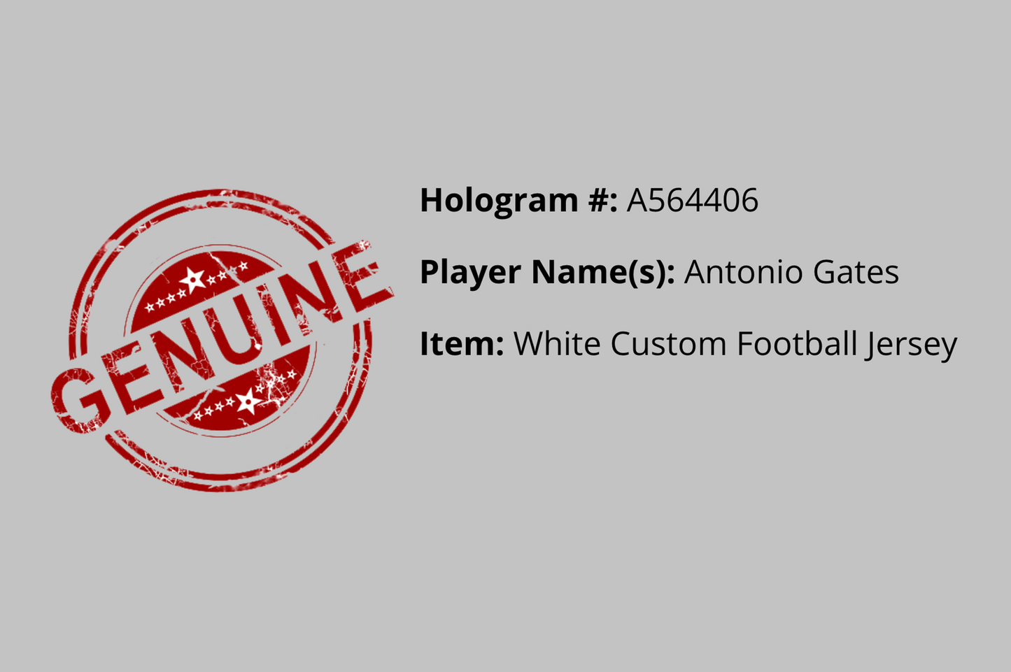 Antonio Gates Autographed Custom White San Diego Jersey