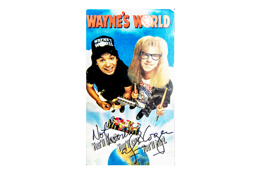 Alice Cooper Autographed 'Waynes World' VHS Cover