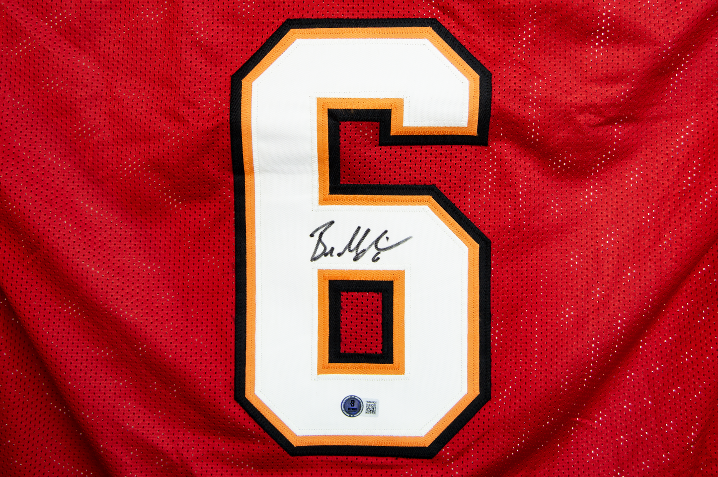 Baker Mayfield Autographed Custom Red Tampa Bay Jersey