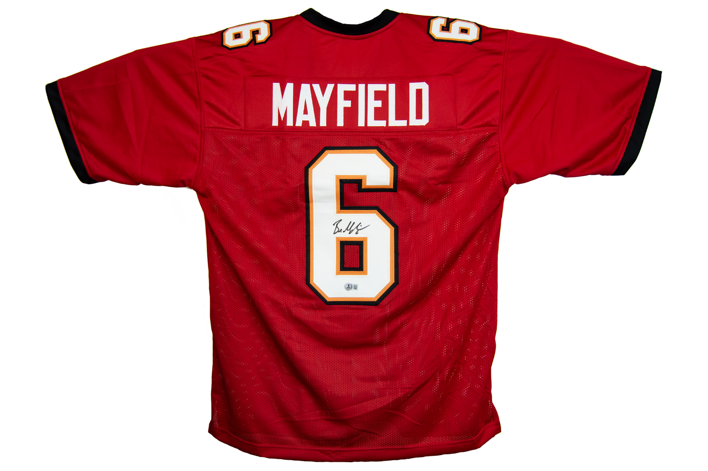 Baker Mayfield Autographed Custom Red Tampa Bay Jersey