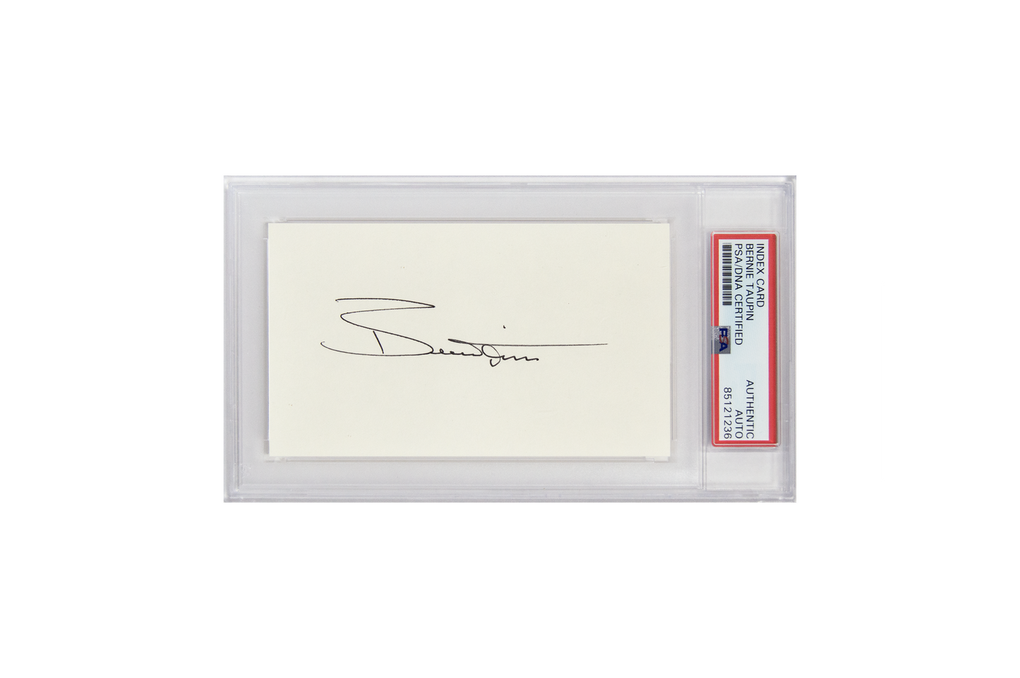 Bernie Taupin Autographed Encapsulated Slab
