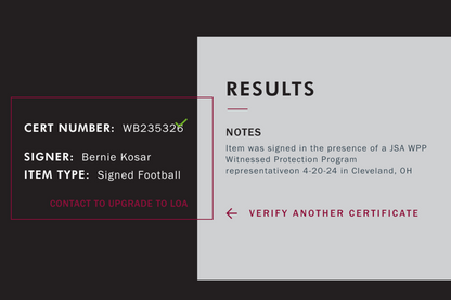 Bernie Kosar Autographed Football