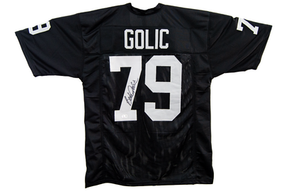 Bob Golic Autographed Custom Black Oakland Jersey