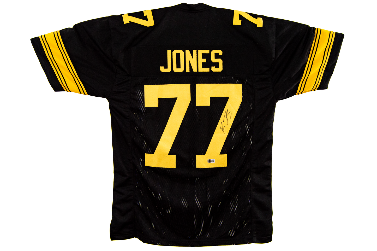 Broderick Jones Autographed Custom Black Pittsburgh Jersey