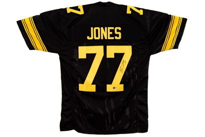 Broderick Jones Autographed Custom Black Pittsburgh Jersey