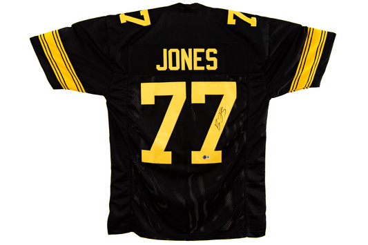 Broderick Jones Autographed Custom Black Pittsburgh Jersey