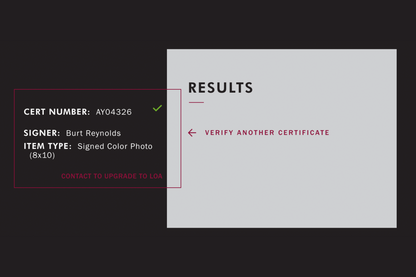 Burt Reynolds Autographed 8x10 Photo