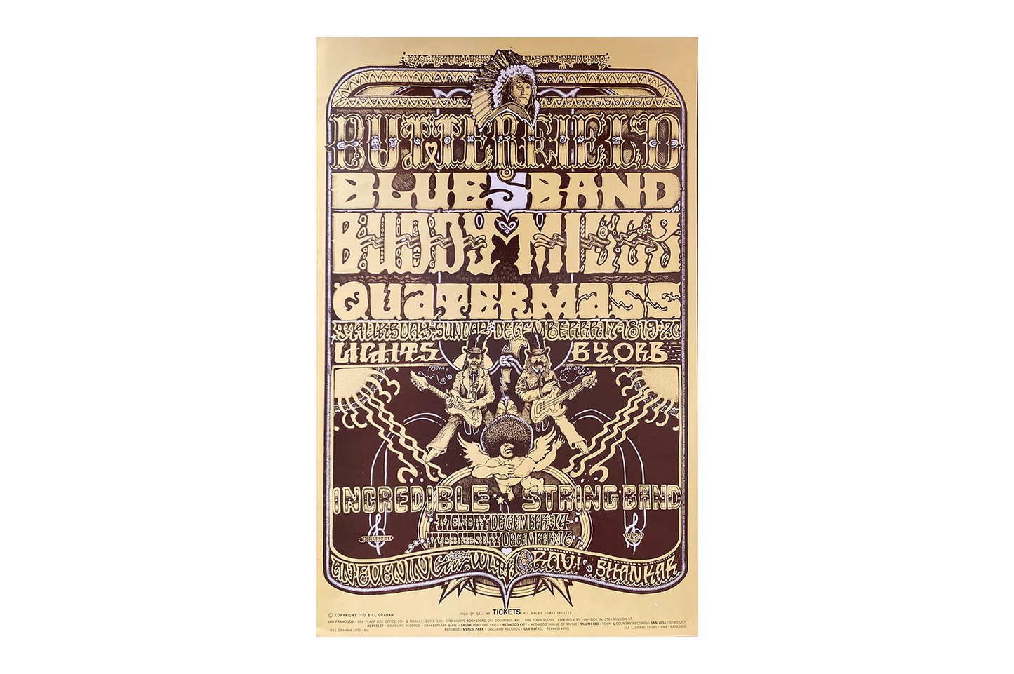 Butterfield Blues Band w/ Buddy Miles - Fillmore West - 1970 (1st Print)
