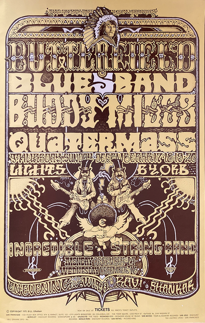 Butterfield Blues Band w/ Buddy Miles - Fillmore West - 1970 (1st Print)