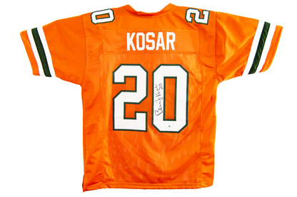 Bernie Kosar Autographed Custom Orange Miami Jersey