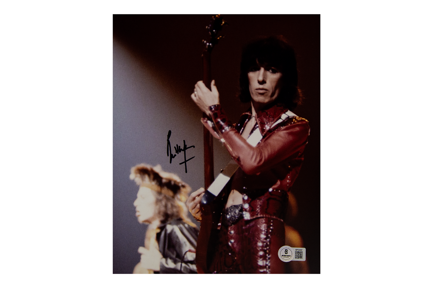 Bill Wyman Autographed 8x10 Rolling Stones Photo