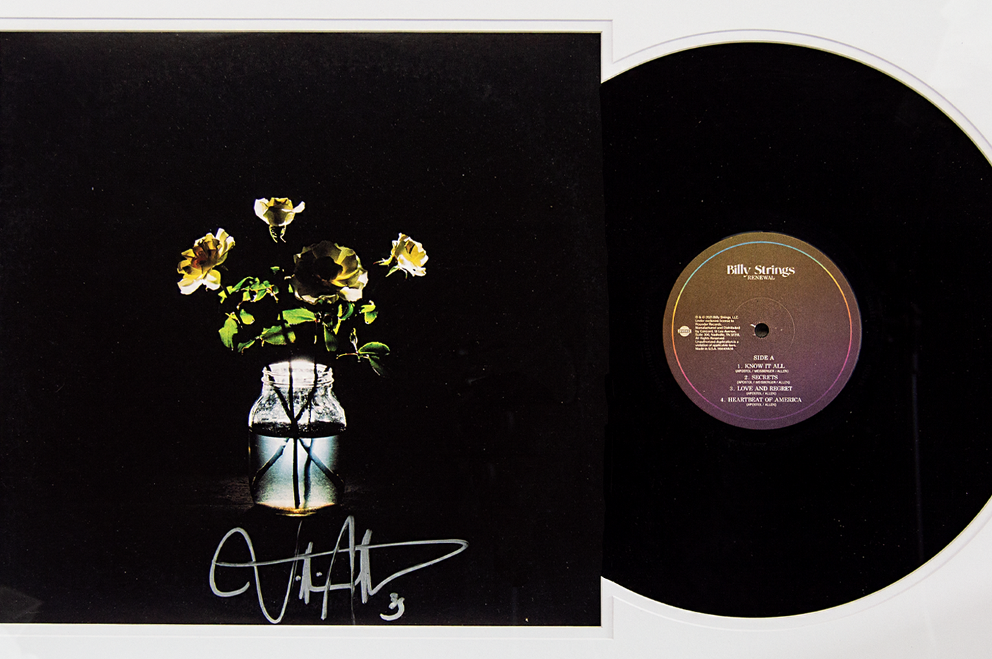 Billy Strings Autographed 'Renewal' Album Framed