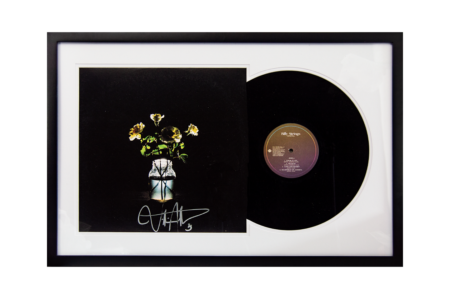 Billy Strings Autographed 'Renewal' Album Framed