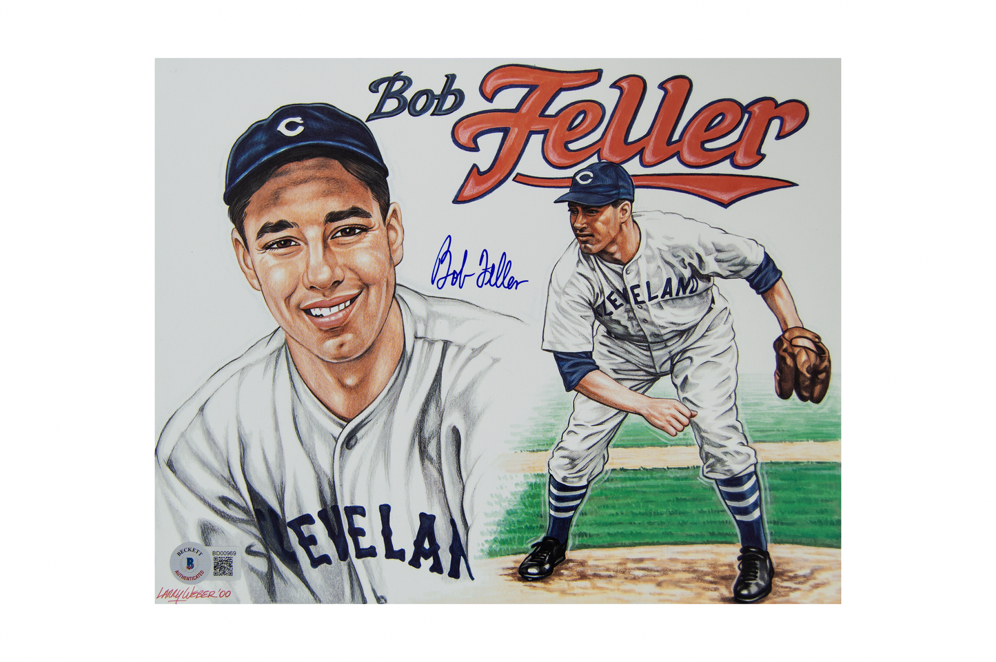 Bob Feller Autographed 8x10 Photo