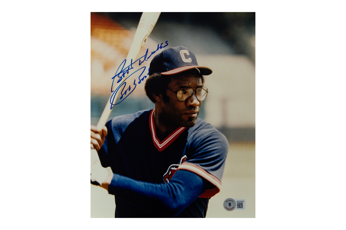 Bobby Bonds Autographed 8x10 Cleveland Indians Photo