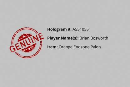 Brian Bosworth Autographed End Zone Pylon