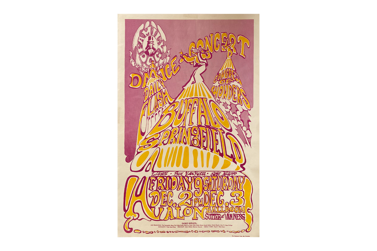 Buffalo Springfield - Avalon Ballroom - 1966 (1st Print)