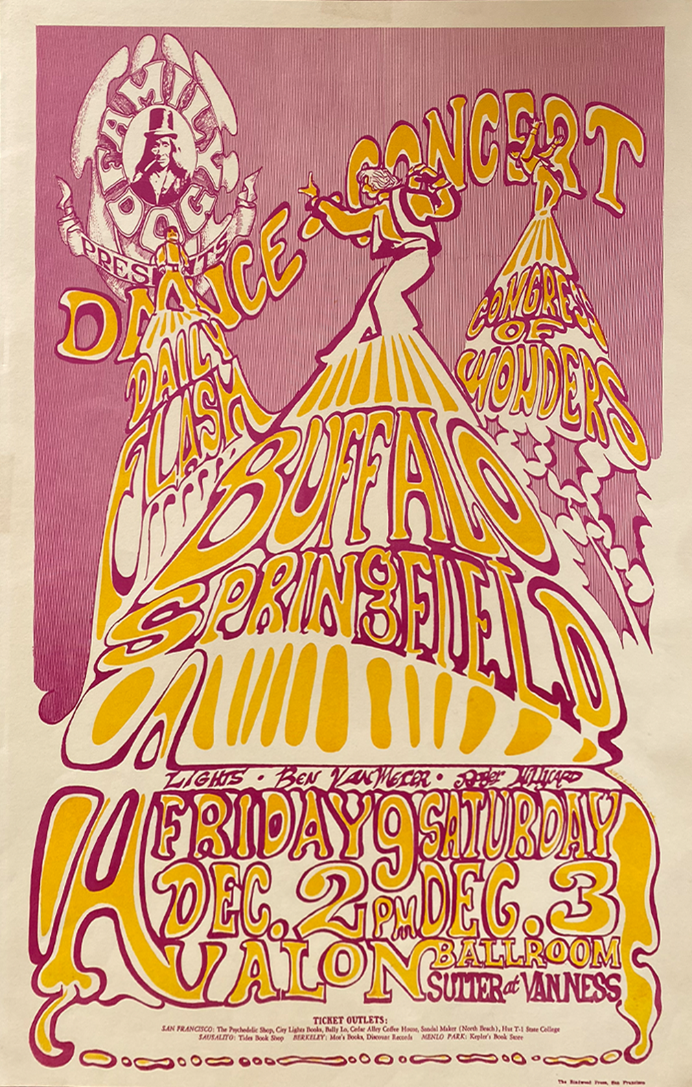 Buffalo Springfield - Avalon Ballroom - 1966 (1st Print)