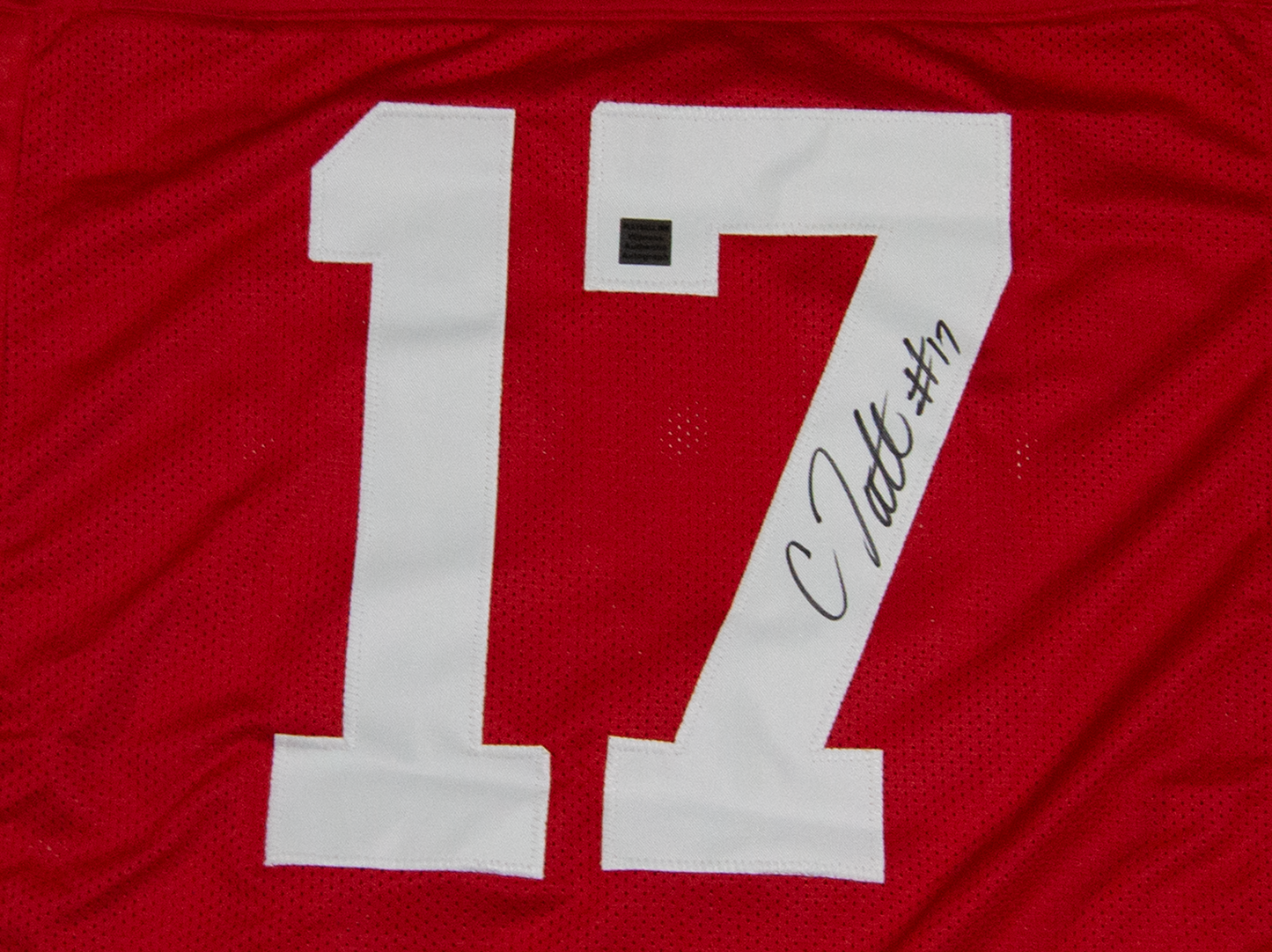 Carnell Tate Autographed Ohio Scarlet Custom Jersey