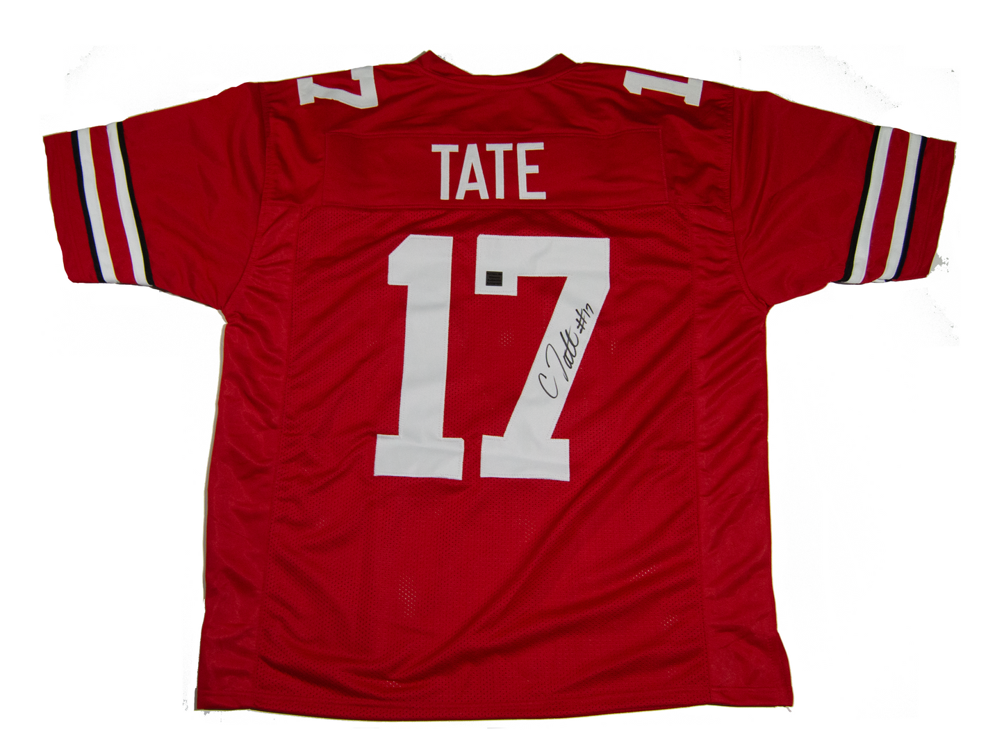 Carnell Tate Autographed Ohio Scarlet Custom Jersey