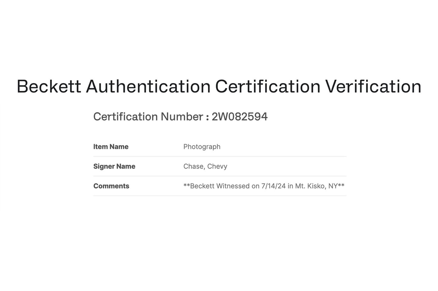 Chevy Chase Autographed Signed 11X14 'Three Amigos' Photo