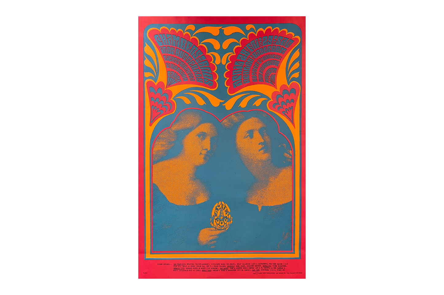 Chambers Brothers / Iron Butterfly - Avalon Ballroom - 1967 (2nd Print)
