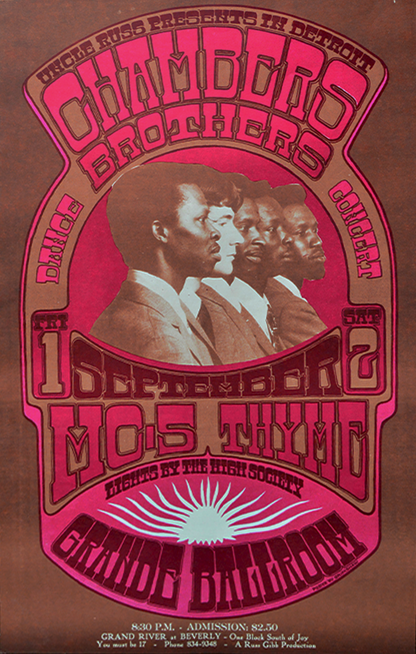 Chambers Brothers w/ MC5 - Grande Ballroom - 1967 (1st Print)