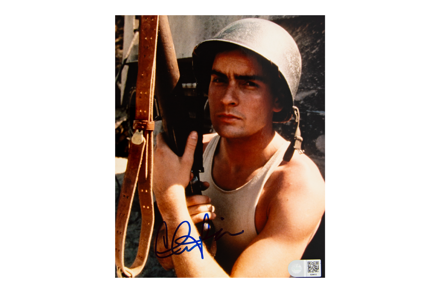 Charlie Sheen Autographed 'Platoon' 8x10 Photo