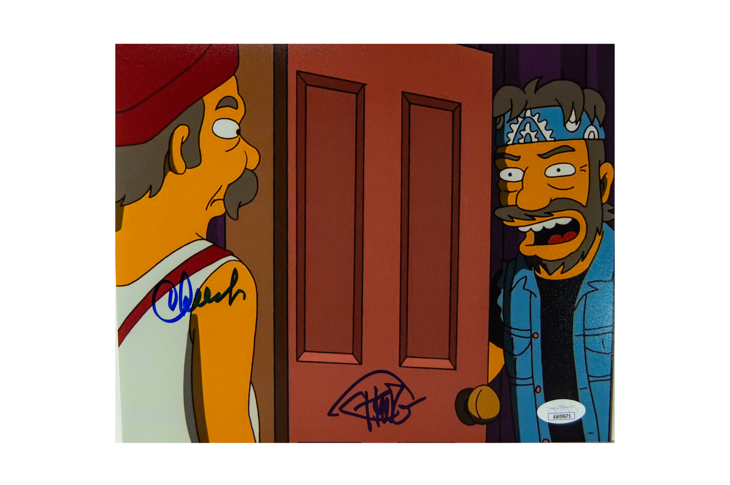 Cheech and Chong Autographed 'The Simpsons' 8x10 Picture